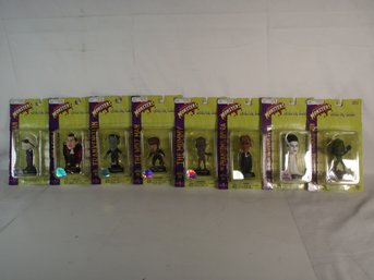 Lot Of Eight (8) Little Big Head Universal Studios Monster Figures On Cards