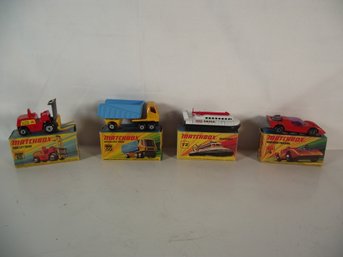 Lot Of Four (4) Vintage Matchbox Cars In The Box