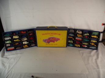 Lot Of Forty (40) Vintage Matchbox Cars In Case