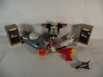 Vintage Lot Of Space Related Toys