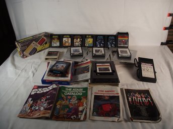 Vintage Atari Game Lot And A Bonus