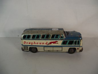 Vintage Pressed Metal Greyhound Bus