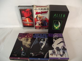 Lot Of Eight (8) Sci-fi VHS Tapes