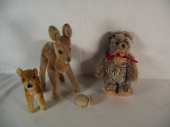 Lot Of Four (4) Steiff Animals