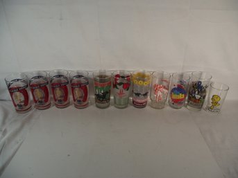 Lot Of Eleven (11) Vintage Drinking Glasses