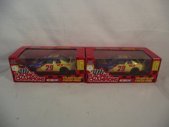 Lot Of Two (2) 1:24 Scale Diecast Replica Racing Champions WCW #29 Steve Grissom Cars NIB