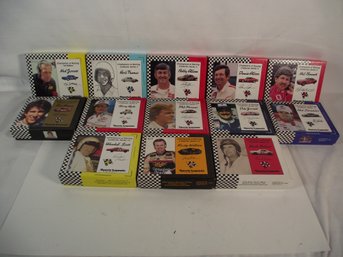 Lot Of Thirteen (13) Vintage Sport Racing Legend Card Sets In Boxes