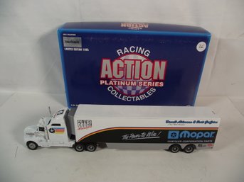 Darrell Alderman & Scott Geoffrion 1:64 Mopar Racing Action 1:64 Scale Transporter In Box