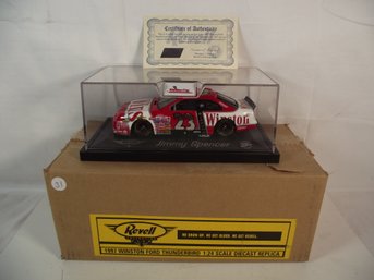 Jimmy Spencer Winston #23 Revell 1:24 Scale Diecast Ford Thunderbird Race Car In Box With Cert