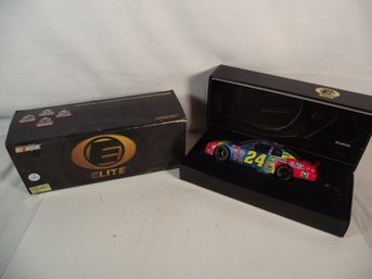 Jeff Gordon Dupont #24 Nascar Elite 1:24 Scale Diecast Rainbow Monte Carlo Race Car In Box