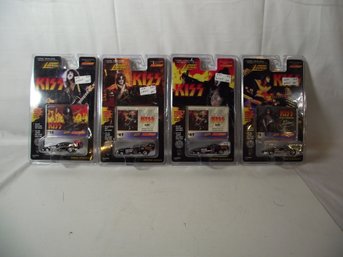 Set Of 4 Johnny Lightning KISS Diecast Cars MOC