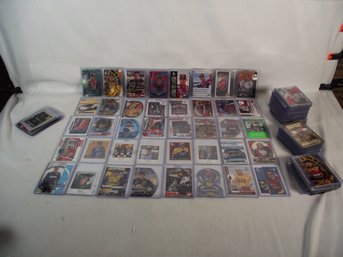 Vintage Nascar Collector Cards From Various Brands In Hard Plastic Sleeves