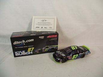 Kyle Busch Ditech.com #87 Action 1:24 Scale Diecast Monte Carlo Race Car AUTOGRAPHED On Hood NIB