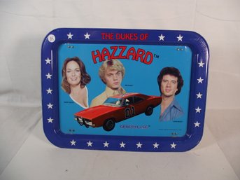 Vintage Dukes Of Hazzard Metal Folding Tray With Legs