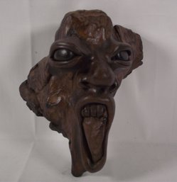 Extremely Well Carved Wooden Face