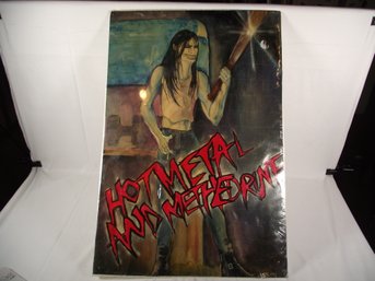 Vintage Hot Metal And Methedrine Painting Signed
