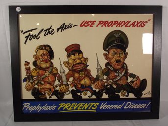 Fool The Axis Use Prophylaxis Framed Print