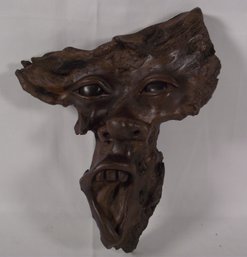Vintage Carved Wooden Face