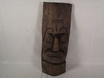 Vintage Carved Wooden Face Mask