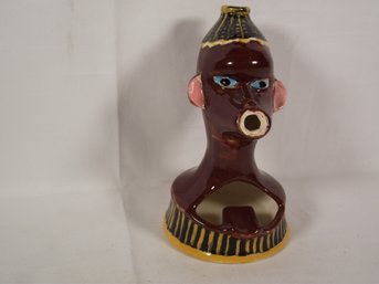 Vintage African Ceramic Ash Tray That Smokes Too
