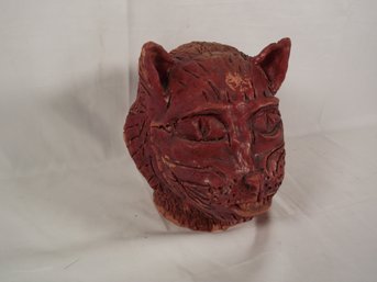Two-faced Clay Pottery Art Sculpture