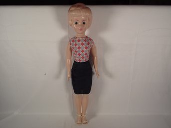 Vintage '50's Plastic Doll Made In Hong Kong