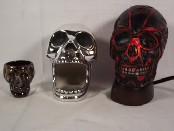 Lot Of Three (3) Skulls