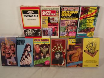 Lot Of Ten (10) Obscure VHS Tapes
