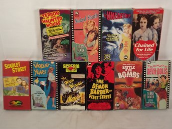 Another Lot Of Ten (10) Obscure VHS Tapes