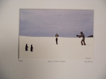 Penguins, Flasher, Bigfoot Artwork Signed By Greg Stones
