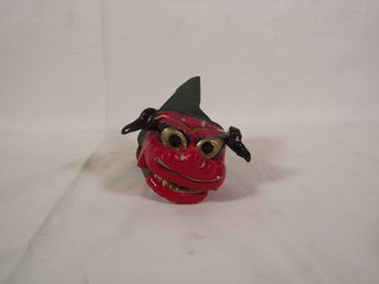 Vintage Devil Puppet With Movable Mouth