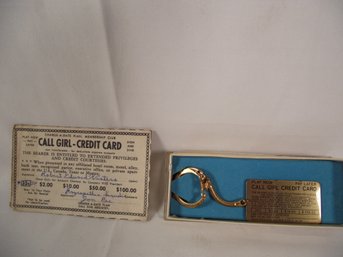 Vintage Call Girl Credit Card Lot