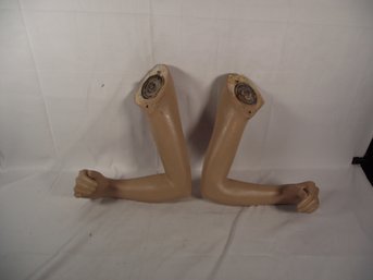 Two Vintage Mannequin Arms