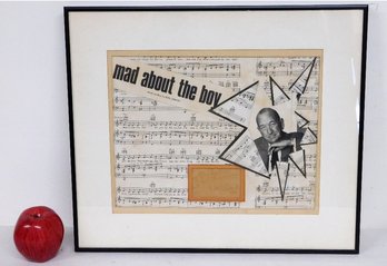 A Rare Personalized Autograph Piece By Noel Coward, English Playwright, Composer & Director