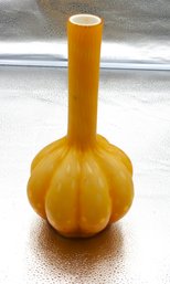 G95 Early Polka Dot Pumpkin Cased Satin Glass Vase
