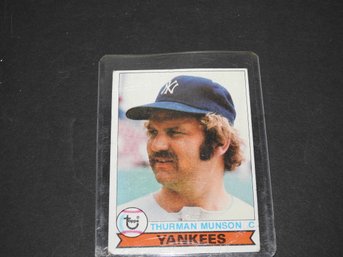 1979 Topps NY Yankees Thurman Munson Baseball Card