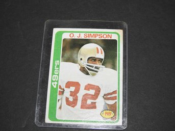 1978 Topps OJ Simpson Football Card