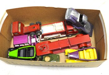 Lot Of Pressed Steel Tonka Toy Cars & More