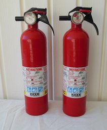 Pair Of Kidde Household Fire Extinguishers - ABC Class