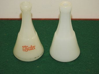 Old Milk Glass Barber Bottles