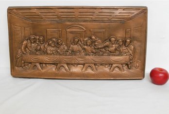 Large Plaster Bronzed Frieze - The Last Supper Jesus Christ