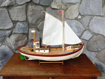 A Billing Boats Model Coastboat Single Mast Fishing Boat