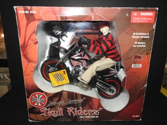 Large NEVER USED  Jesse James Remote Control Skull Riders Motorcycle