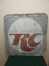 Vintage 36 X 36 Royal Crown Cola RC Metal Sign