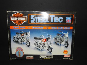 Vintage Remco  Harley Davidson Steel Tec Motorcycle Building Toy