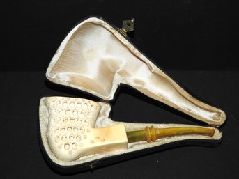 Old Meerschaum Large  Pipe  With Original Case