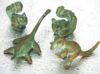 1940s SRC Solid Bronze Figurines Dinosaurs & More