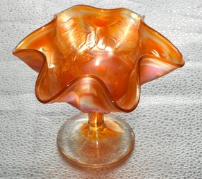 G139 Early Marigold Carnival Glass Compote
