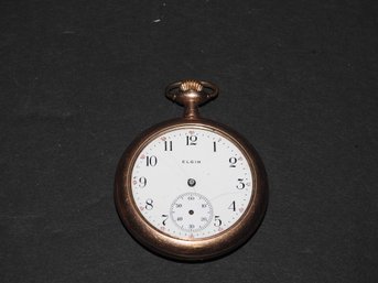 Old Gold Tone Elgin Pocket Watch