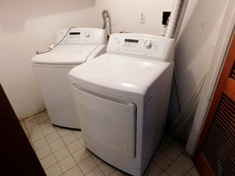 A Matching Pair Of LG Large Capacity Washer & Dryer